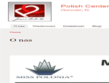 Tablet Screenshot of polishcenterfl.org